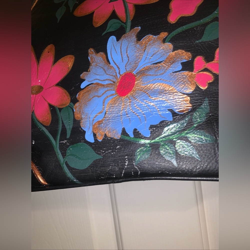 Biacci hand painted Floral Bag - Picture 6 of 16